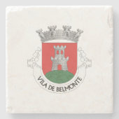Wapen van Belmonte, Portugal Stenen Onderzetter (Voorkant)