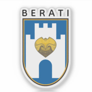 Wapen van Berat, Albanië Sticker