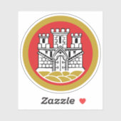 Wapen van Bergen, Noorwegen Sticker (Vel)
