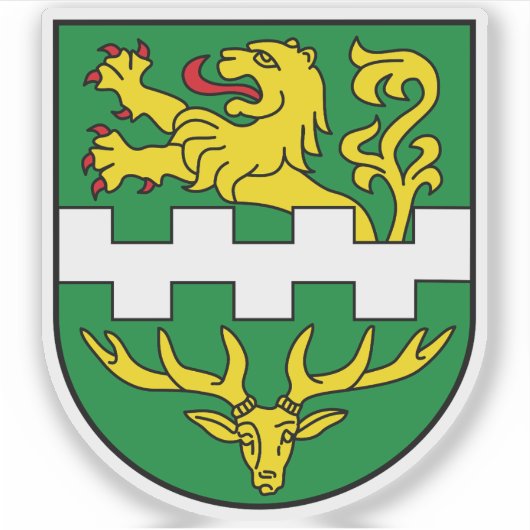 Wapen van Bergisch Gladbach, Duitsland Sticker (Voorkant)