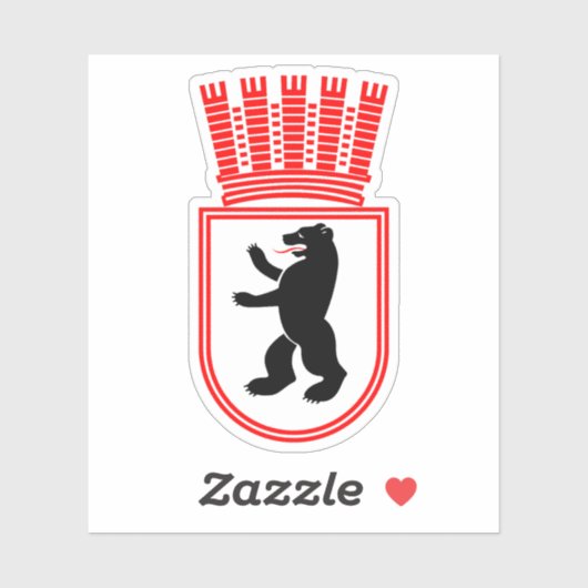Wapen van Berlijn (1935) Sticker (Vel)