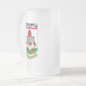 Wapen van Bermuda Matglas Bierpul (Voorkant links)