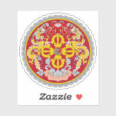 Wapen van Bhutan Sticker (Vel)
