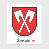 Wapen van Biel/Bienne, Zwitserland Sticker (Vel)