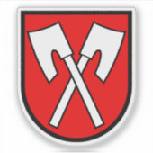 Wapen van Biel/Bienne, Zwitserland Sticker (Voorkant)