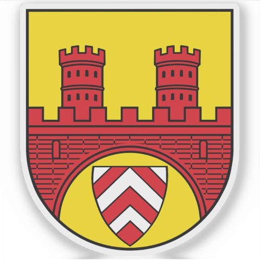 Wapen van Bielefeld, Duitsland Sticker (Voorkant)