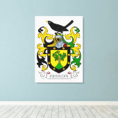 Wapen van Bisson Canvas Afdruk (Insitu (Houten vloer))