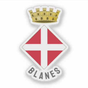 Wapen van Blanes, Catalonië Sticker
