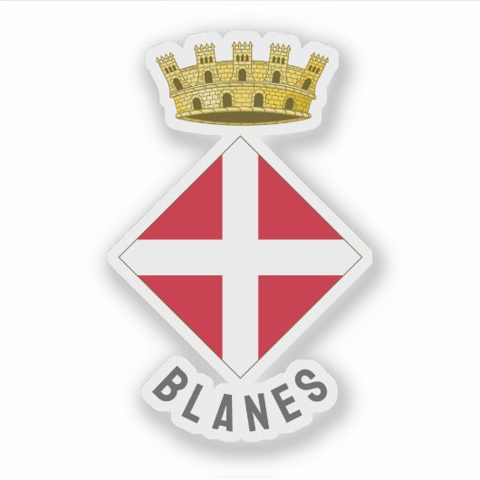Wapen van Blanes, Catalonië Sticker (Voorkant)