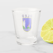Wapen van Bled, Slovenië Shot Glas (Achterkant)