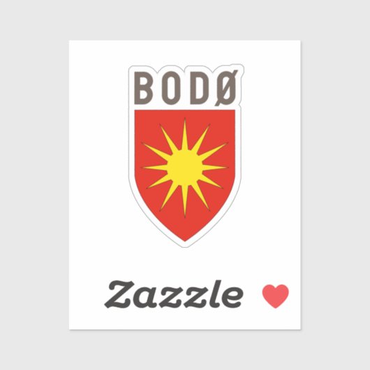 Wapen van Bodø - NOORWEGEN Sticker (Vel)