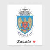 Wapen van Boekarest, Roemenië Sticker (Vel)