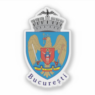 Wapen van Boekarest, Roemenië Sticker