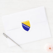 wapen van bosnië ronde sticker (Envelop)