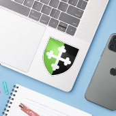 Wapen van Bourg-en-Bresse, Ain Sticker (Laptop met iPhone)