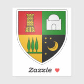 Wapen van Bouzareah of Bouzaréah, Algerije Sticker (Vel)
