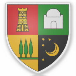 Wapen van Bouzareah of Bouzaréah, Algerije Sticker