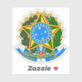 Wapen van Brazilië (1889-1968) Sticker (Vel)
