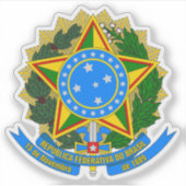 Wapen van Brazilië (1968-1971) Sticker (Voorkant)
