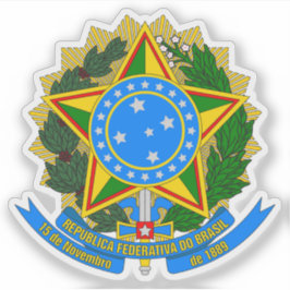 Wapen van Brazilië (1968-1971) Sticker