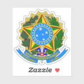 Wapen van Brazilië (1971-1992) Sticker (Vel)