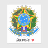 Wapen van Brazilië (1992-cadeau) Sticker (Vel)