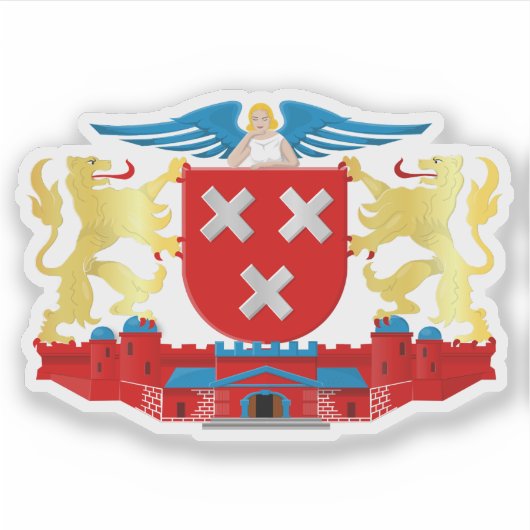 Wapen van Breda, Nederland Sticker (Voorkant)