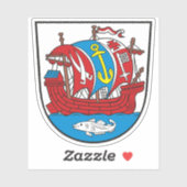 Wapen van Bremerhaven, Duitsland Sticker (Vel)