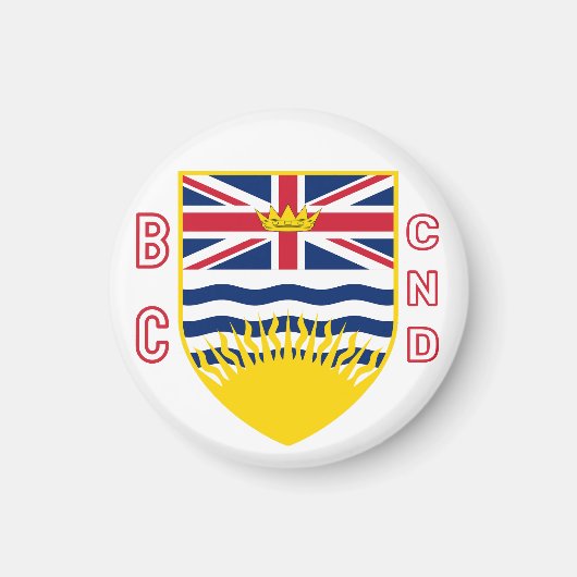Wapen van British Columbia - CND Magneet (Voorkant)
