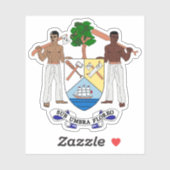 Wapen van Brits-Honduras-Belize, 1967-1981 Sticker (Vel)