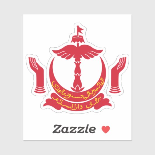 Wapen van Brunei Sticker (Vel)