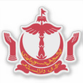 Wapen van Brunei Sticker (Voorkant)