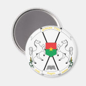 wapen van burkina faso magneet (Voorkant / Achterkant)