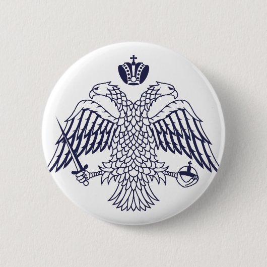 Wapen van Byzantium Ronde Button 5,7 Cm (Voorkant)