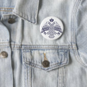 Wapen van Byzantium Ronde Button 5,7 Cm (In situ)
