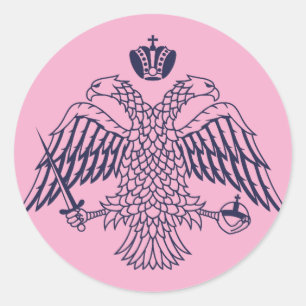 Wapen van Byzantium Ronde Sticker