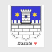 Wapen van Cakovec, Kroatië Sticker (Vel)