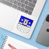 Wapen van Cakovec, Kroatië Sticker (Laptop met iPhone)