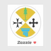 Wapen van Calabrië, Italië Sticker (Vel)