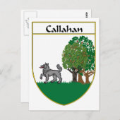 Wapen van Callahan/familiewapen Briefkaart (Voorkant / Achterkant)