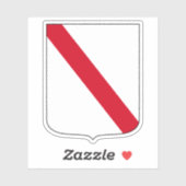 Wapen van Campanië, Italië Sticker (Vel)