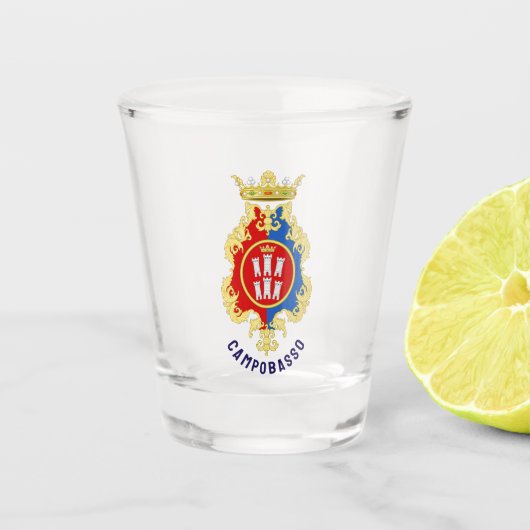 Wapen van Campobasso, Italië Shot Glas (Voorkant)
