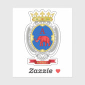 Wapen van Catania, Italië Sticker (Vel)