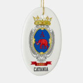 Wapen van Catania, Sicilië Keramisch Ornament (Rechts)