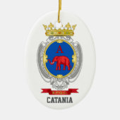 Wapen van Catania, Sicilië Keramisch Ornament (Voorkant)