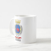 Wapen van Catania, Sicilië Koffiemok (Voorkant links)