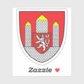 Wapen van České Budějovice, Tsjechië Sticker (Vel)