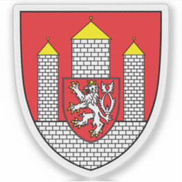 Wapen van České Budějovice, Tsjechië Sticker