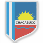 Wapen van Chacabuco partido, Argentinië Sticker (Voorkant)