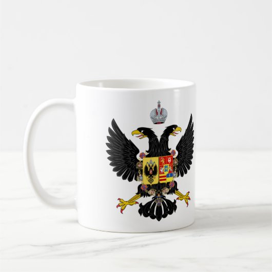 Wapen van Charles Peter Ulrich Holstein Gott Koffiemok (Links)